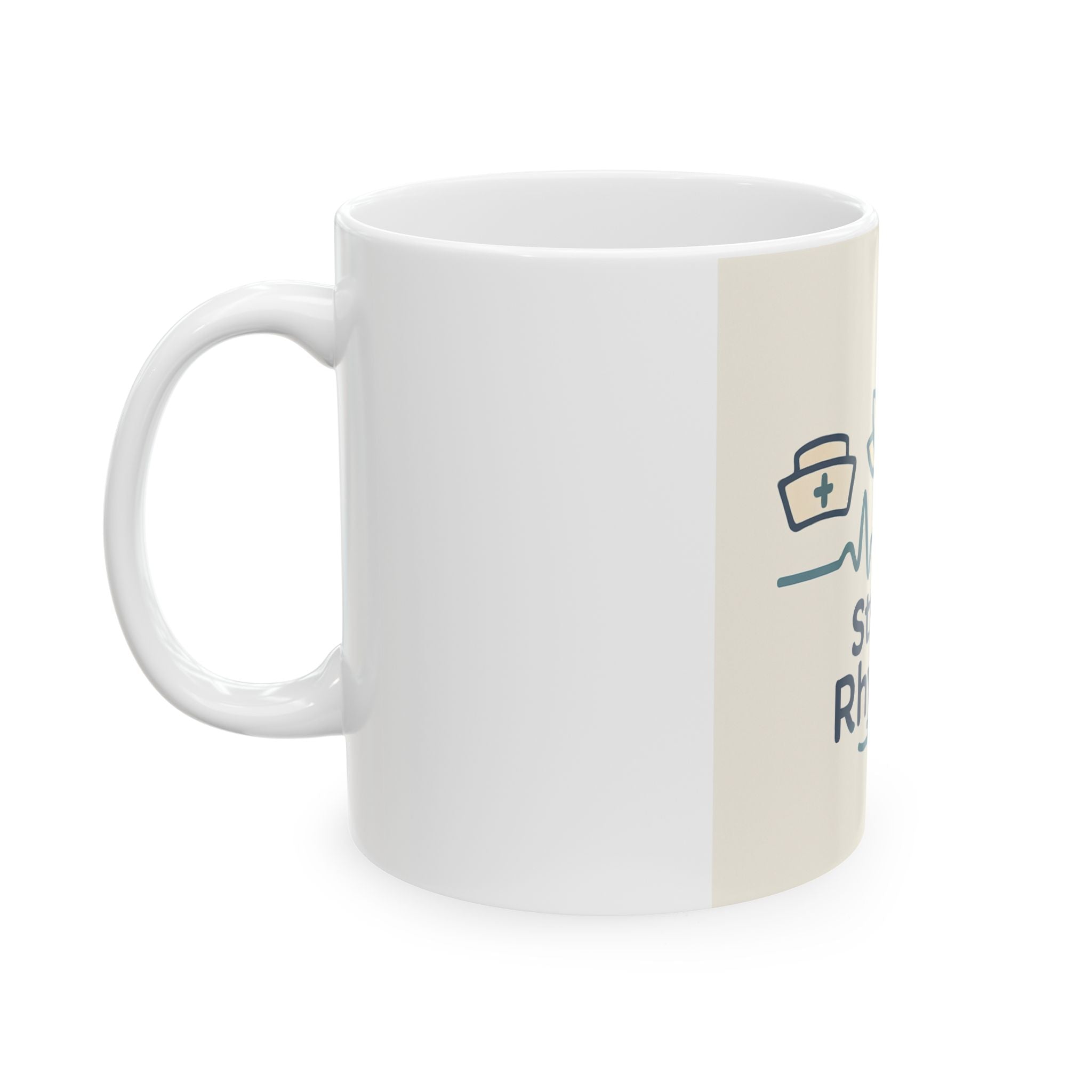 "Stay In Rhythm" Ceramic Mug, (11oz)