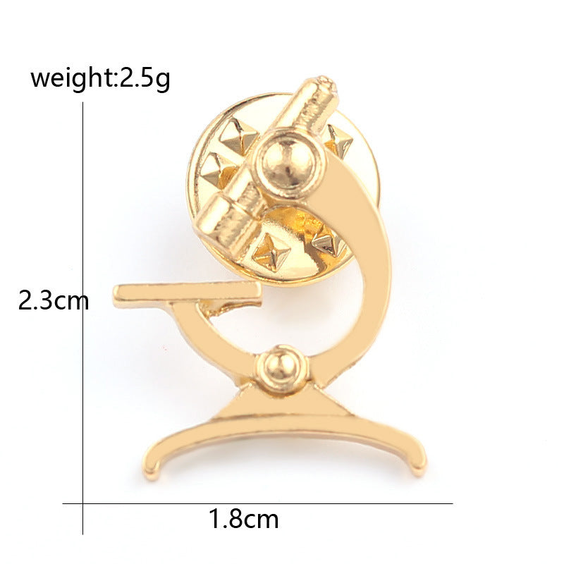 New Medical Medicine Brooch Pin Stethoscope Electrocardiogram