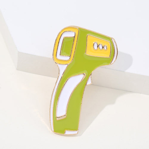 New Medical Medicine Brooch Pin Stethoscope Electrocardiogram