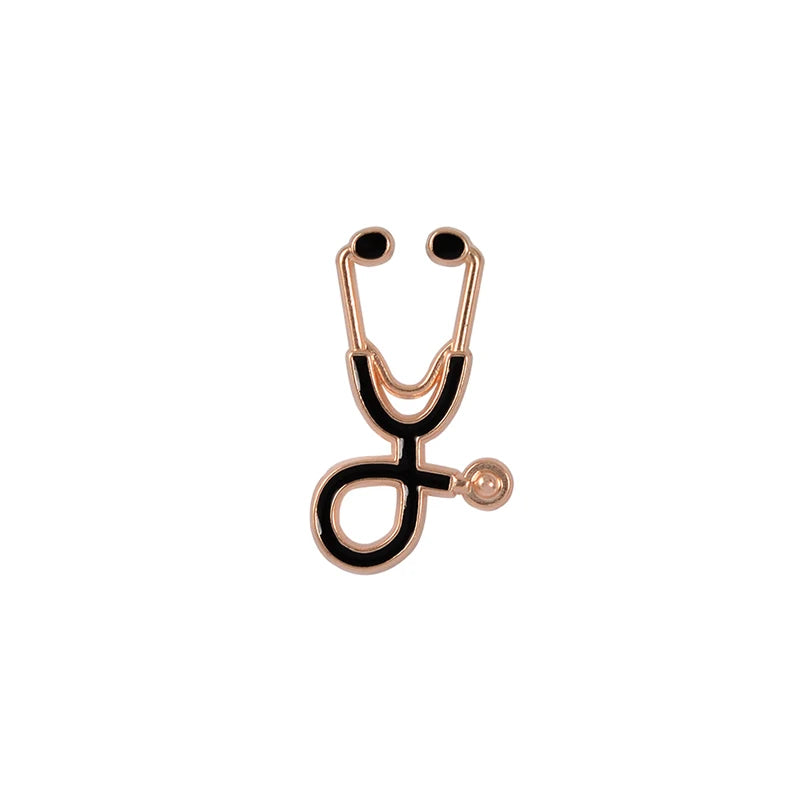 ShiftStrong Stethoscope Collection Enamel Pins Cartoon Doctor Nurse Brooch Lapel