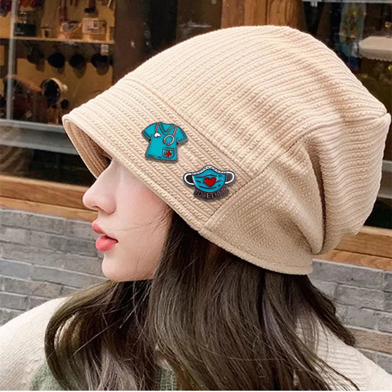 8PCS Medical Metal Pins Needle Tube Stethoscope First Aid kit Doctor