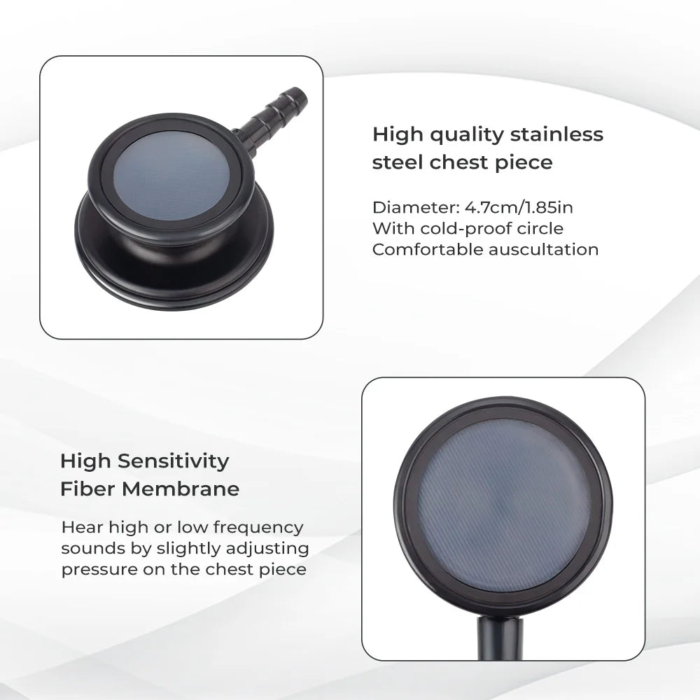 Double Sided Stethoscope Portable Professional Cardiology Stethoscope