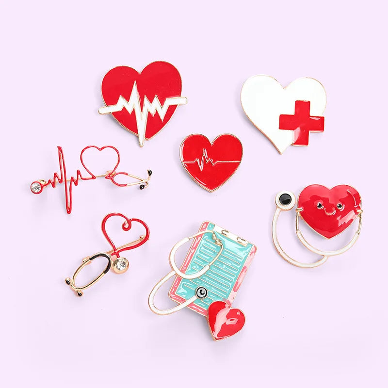 Shiftstrong Nurse Brooch Medicine Enamel Pins Syringe Injector