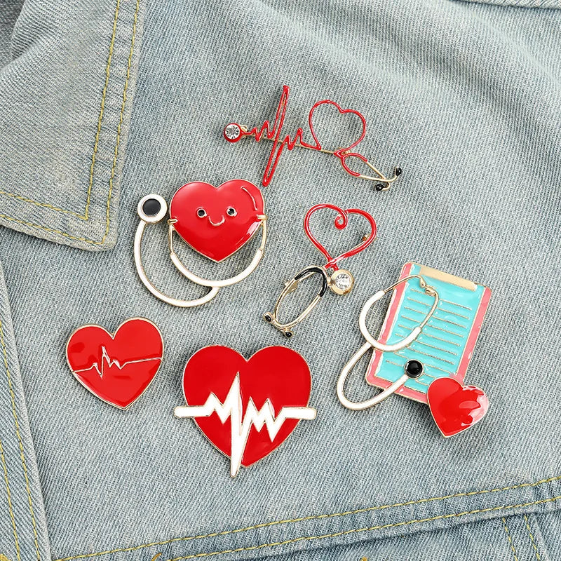 Shiftstrong Nurse Brooch Medicine Enamel Pins Syringe Injector