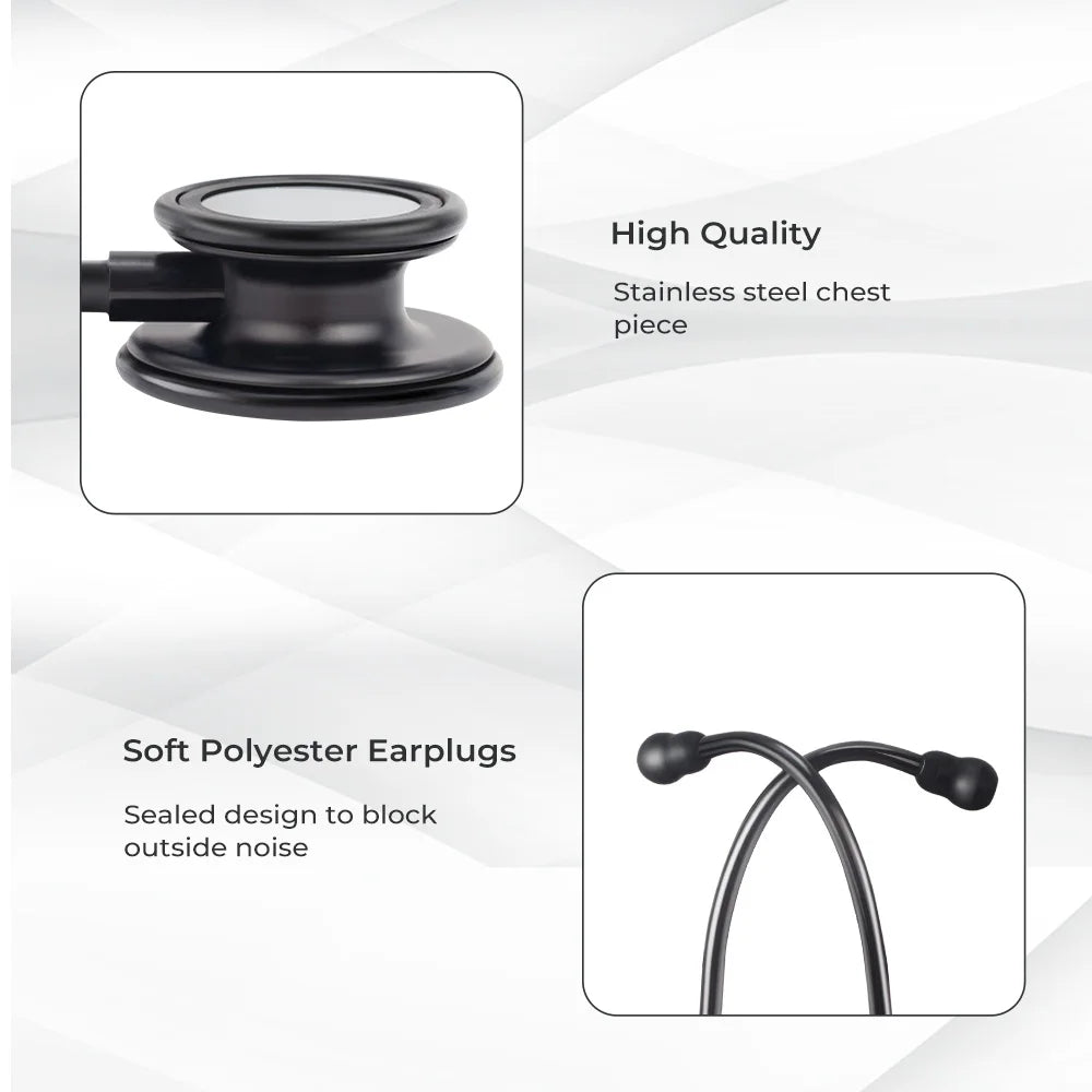 Double Sided Stethoscope Portable Professional Cardiology Stethoscope