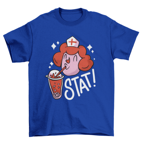 Nurse bubble tea t-shirt design