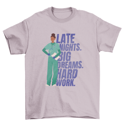 Nurse job hard work quote t-shirt