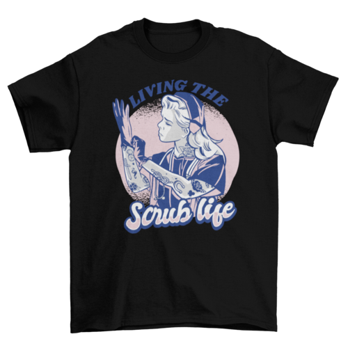 Nurse woman with tattoos t-shirt