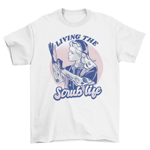 Nurse woman with tattoos t-shirt