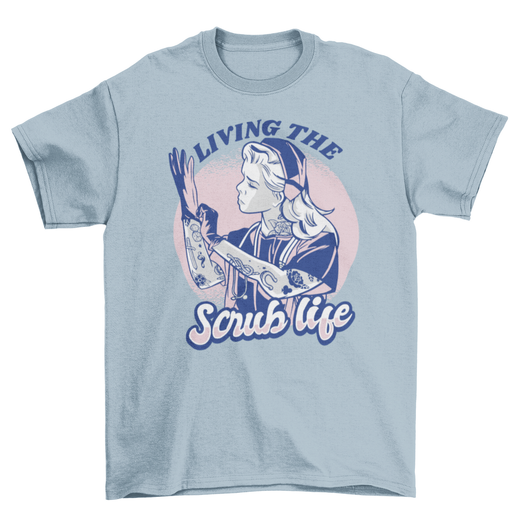 Nurse woman with tattoos t-shirt