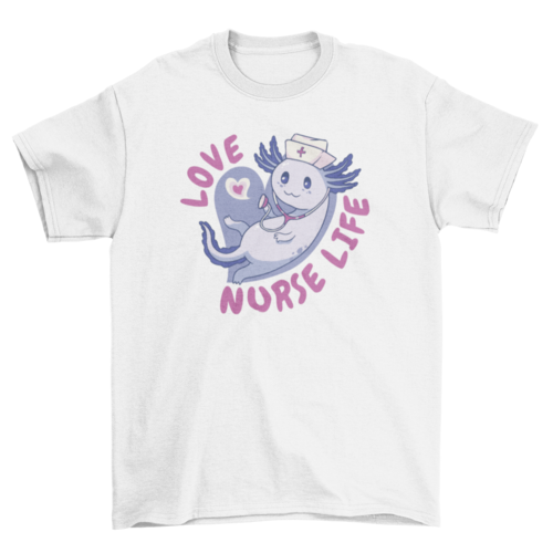 Axolotl nurse t-shirt
