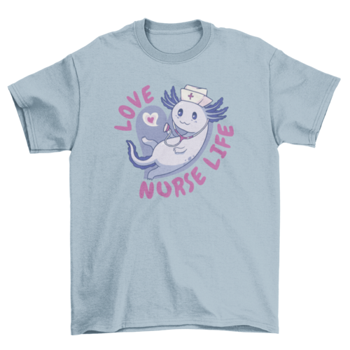 Axolotl nurse t-shirt