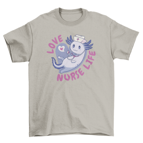 Axolotl nurse t-shirt