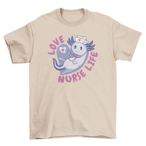 Axolotl nurse t-shirt